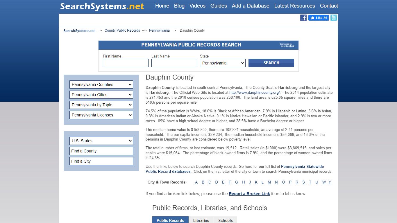 Dauphin County Criminal and Public Records